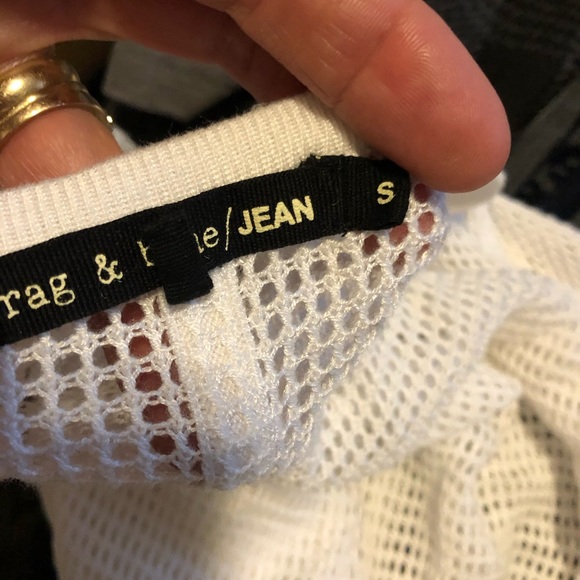 Rag and bone mesh white shirt - Picture 4 of 4